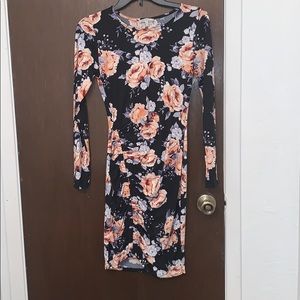 Long sleeve mini dress